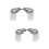 4Pcs Lightweight Silver Shoulder Mark Tassel Decoration Accessory 6