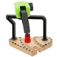 5Pcs Wooden Decorative Kids Train Crane Toy Safe Durable for Playtime