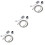 9Pcs Easy Install Silver Shower Head Sprinkler Handheld Adjustable 5