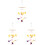 3Pcs Durable Felt Wind Chime Charm Hanging Pendant for Crib Decor 2