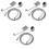 9Pcs Easy Install Silver Shower Head Sprinkler Handheld Adjustable 3