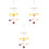 3Pcs Durable Felt Wind Chime Charm Hanging Pendant for Crib Decor 3