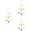 3Pcs Durable Felt Wind Chime Charm Hanging Pendant for Crib Decor 6