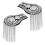 4Pcs Lightweight Silver Shoulder Mark Tassel Decoration Accessory 10