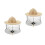 2Pcs Protective Beekeeping Hat White Round Cap Neck Shoulder Cover 2