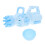 2Pcs Blue Handheld Bubble Machine Kids Outdoor Bubble Making Toy 1
