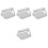 4Pcs Patty Maker Stainless Steel Silver Kitchen Press Mold 5