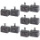 10Pcs Baby Tooth Holder Alloy Material Compact Grey Keepsake Box 9