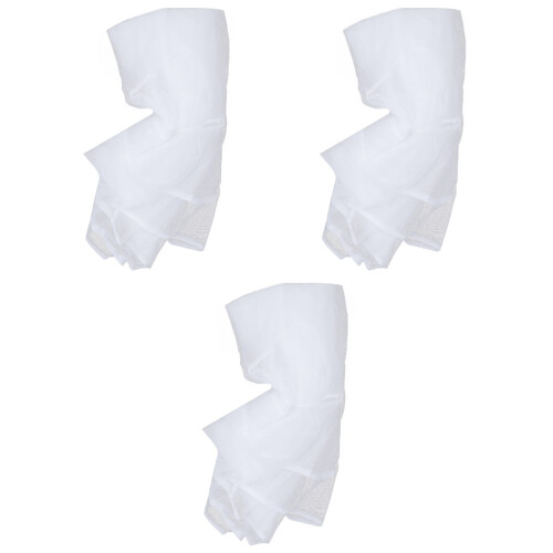 3Pcs White Bed Net for Baby Tent Polyester 2