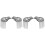 4Pcs Lightweight Silver Shoulder Mark Tassel Decoration Accessory 2