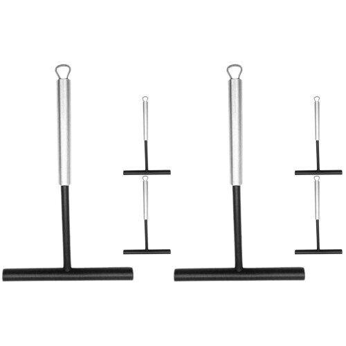 6Pcs Home Accessory Crepe Spatula Kitchen Pancake Spreader Black Nylon 2