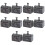 10Pcs Baby Tooth Holder Alloy Material Compact Grey Keepsake Box 6