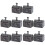 10Pcs Baby Tooth Holder Alloy Material Compact Grey Keepsake Box 5