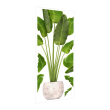 5Sets Green PVC Potted Plant Wall Sticker Nursery Decor Bonsai Decal