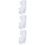 3Pcs White Bed Net for Baby Tent Polyester 7