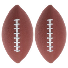 6Pcs Inflatable Kids Rugby Toys PVC Training Ball Durable Coffee Color