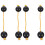 4Pcs Black Children's Educational Rhythm African Shaker Percussion Toy 2