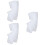 3Pcs White Bed Net for Baby Tent Polyester 6