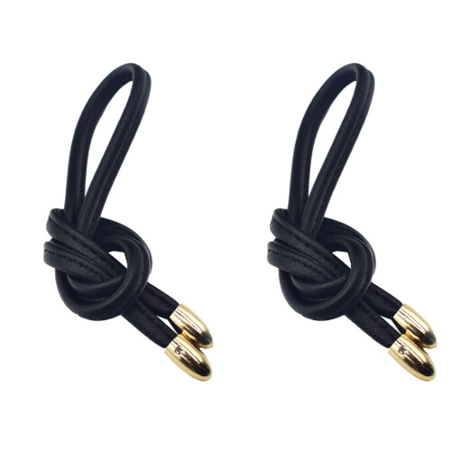 2Pcs Black Fabric Lined Drawstring for Crossbody Bucket Bag 1
