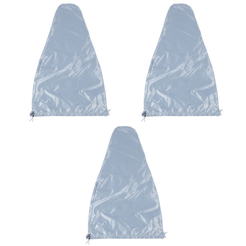 3Pcs Protective Light Grey Cloth Cello Covers Durable Home Use 2