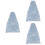 3Pcs Protective Light Grey Cloth Cello Covers Durable Home Use 6