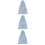 3Pcs Protective Light Grey Cloth Cello Covers Durable Home Use 8