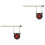 2Pcs Black Alloy Tree Mounted Hanging for Outdoor Training 4