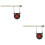 2Pcs Black Alloy Tree Mounted Hanging for Outdoor Training 7