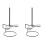 2Sets Sturdy Black Stainless Doughnut Rack Reusable Party Display 5