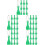 50Pcs Green Scratch Off Tool with Keychain 6