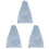 3Pcs Protective Light Grey Cloth Cello Covers Durable Home Use 2