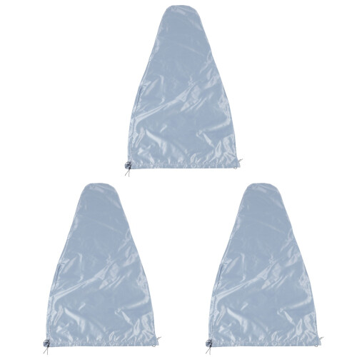 3Pcs Protective Light Grey Cloth Cello Covers Durable Home Use 1
