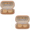 2Sets Light Brown Lens Case Box with Mirror Leakproof Contacts Storage 7