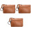 3Pièces Clutch Cuir Élégant Femme 3