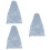 3Pcs Protective Light Grey Cloth Cello Covers Durable Home Use 7