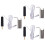 45Pcs USB Charging Electric Drill Black Cordless Rotary Tool Kit 6
