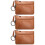 3Pièces Clutch Cuir Élégant Femme 8