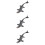 3Pcs Durable Grey Plastic Dinosaur Models for Decorative and Gift Use 8