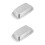 2Pcs Simple Silver Butter Box Fresh Storage Rust-Proof for Kitchen 6