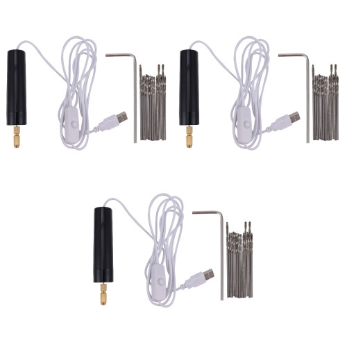 45Pcs USB Charging Electric Drill Black Cordless Rotary Tool Kit 2
