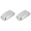 2Pcs Simple Silver Butter Box Fresh Storage Rust-Proof for Kitchen 2