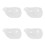4Pcs White Ceramic Mini Milk Pitchers for Coffee Tea Sauce Serving 5