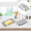2Pcs Simple Silver Butter Box Fresh Storage Rust-Proof for Kitchen 10