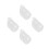 4Pcs White Ceramic Mini Milk Pitchers for Coffee Tea Sauce Serving 6