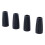 12Pcs Hexagonal Black Plastic Screw Caps for Bike Thread Protection 1