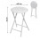 PVC Foldable Stool with Safety Lock White 30x30x45 cm Portable Folding Step Stool Kitchen Bathroom Home 2