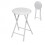PVC Foldable Stool with Safety Lock White 30x30x45 cm Portable Folding Step Stool Kitchen Bathroom Home 1