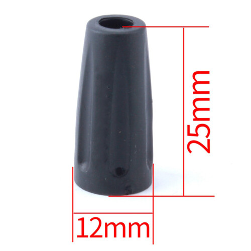 12Pcs Hexagonal Black Plastic Screw Caps for Bike Thread Protection 2