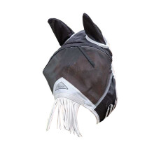 Shires Fine Mesh Horse Fly Mask With Ears & Nose Fringe