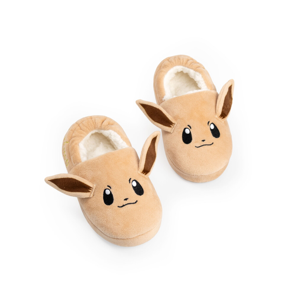 Pokémon (11 Uk Child) Pokemon 3D Slippers (Girls ) Brown